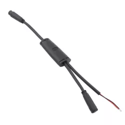 Connecteur de sortie d'alimentation électrique (2 fils) pour écran avec contacteur à clé pour trottinette électrique MOBYGUM