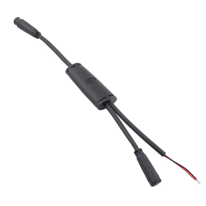 Connecteur de sortie d'alimentation électrique (2 fils) pour écran avec contacteur à clé