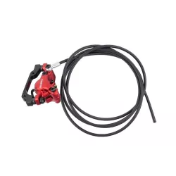 Étrier de frein hydraulique arrière double piston rouge pour trottinette électrique