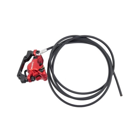 Étrier de frein hydraulique arrière double piston rouge