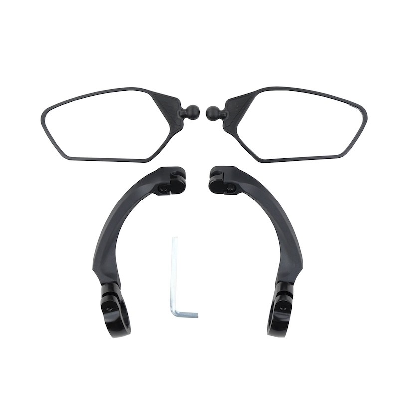 Rétroviseurs D/G déportés compacts