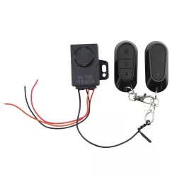 Système d'alarme complet à 3 fils + 2 télécommandes pour trottinette électrique