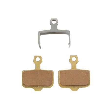 Plaquettes de frein semi-métallique pour étrier hydraulique (double pistons rouge)