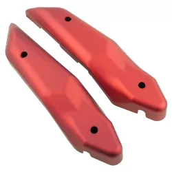Set de caches plastique de fourche coloris rouge