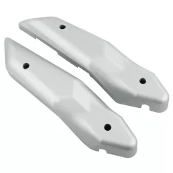 Set de caches plastique de fourche coloris gris