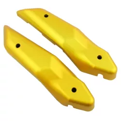 Set de caches plastique de fourche coloris jaune