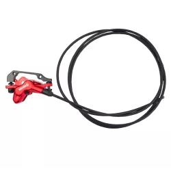 Étrier de frein arrière gauche 4 pistons + câble hydraulique long pour trottinette électrique