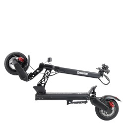 Trottinette Électrique MOBYGUM Pulse 350W - 36V 13Ah face gauche pliée