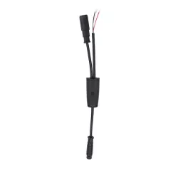 Connecteur de sortie d'alimentation électrique (3 fils) pour écran avec contacteur à clé pour trottinette électrique