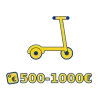 Trottinette électrique entre 500 et 1000 €