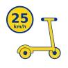 Trottinette électrique 25km/h