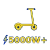 Trottinette électrique 5000W et plus