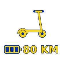 Trottinette électrique autonomie 80km