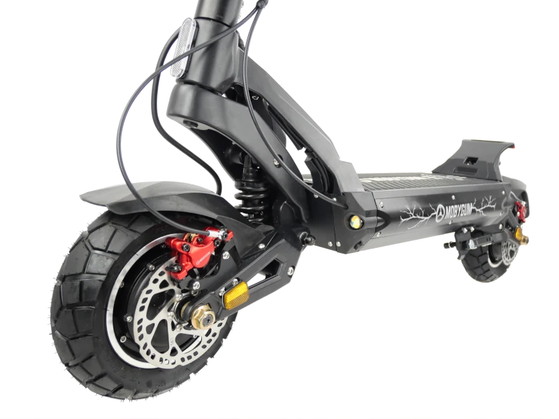 Trottinette &eacute;lectrique MOBYGUM Storm Pro vue roue avant