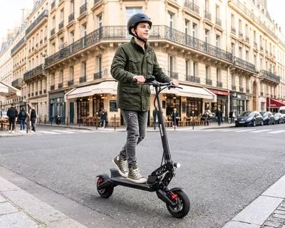 Trottinette électrique enfant sécurisée
