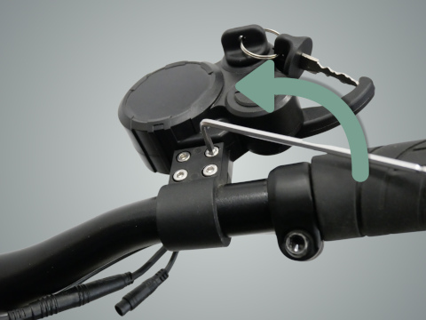 Démontage support écran trottinette