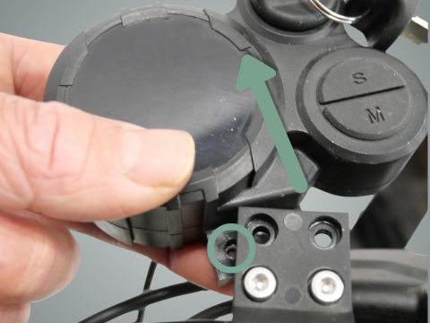 Retrait écran du guidon